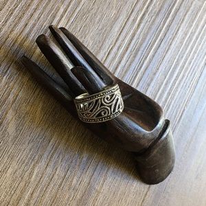 .925 Sterling Silver and Marcasite Ring